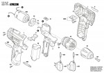 Bosch 3 603 JA4 000 Psr 10,8 Li-2 Cordless Drill Driver 10.8 V / Eu Spare Parts